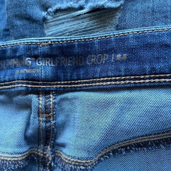 Chico’s So Slimming Girlfriend Jeans Womens Size 2.5 L 14 Blue‎ Denim Ski… - Picture 8 of 11